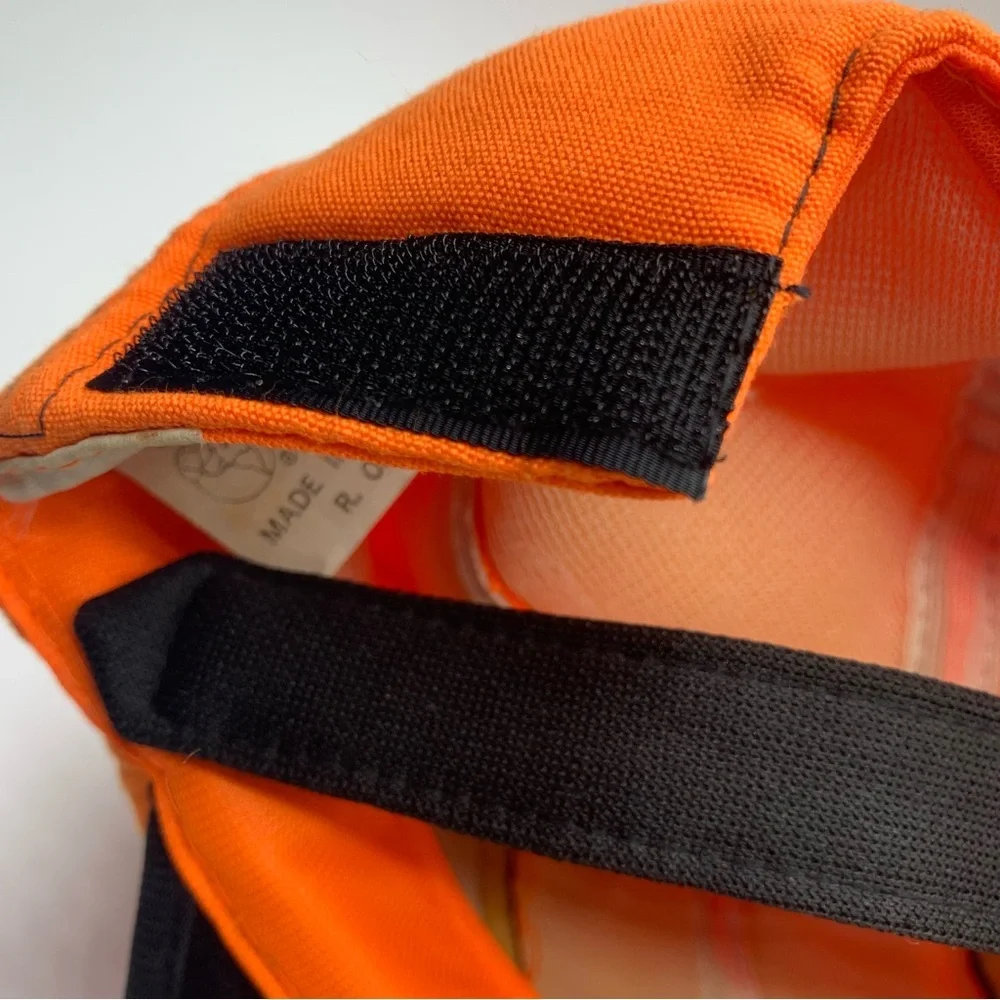 Vintage Game Stalker Blaze Orange Hunting Hat Buck Patch 1970s Cap